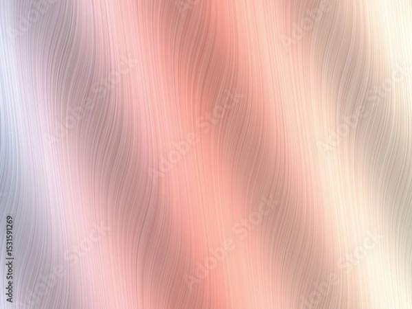 Obraz Abstract background with soft, flowing pastel waves in shades of pink, white, and gray, perfect for elegant designs and feminine branding.
