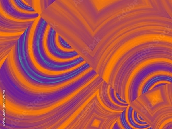 Fototapeta Abstract background with swirling orange and purple hues creating a dynamic and energetic design, perfect for modern and artistic projects.