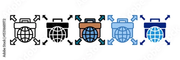Fototapeta Business Expansion Icon Element For Design