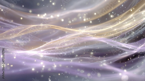 Fototapeta Swirling light patterns create a serene and abstract atmosphere