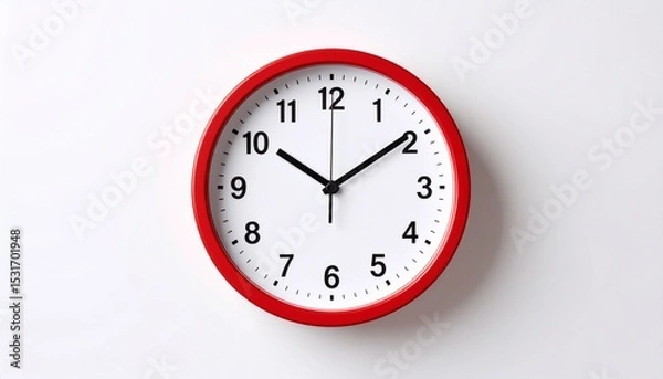 Fototapeta Red Clock, Business Concept Racing Against Time