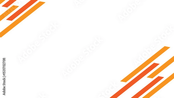 Obraz Abstract Geometric frame red vector diagonal stylish over a vibrant red triangle, positioned in the bottom left corner. Clean white space on the right for text or design. Vector illustration