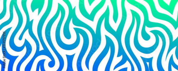 Obraz blue Fire Background. blue flame Background. long banner fire background. Flame Seamless Pattern. Fire flame seamless pattern.