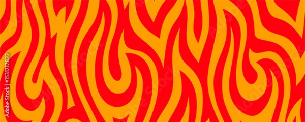 Obraz Fire Background. flame Background. long banner fire background. Flame Seamless Pattern. Fire flame seamless pattern.	