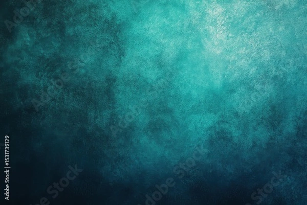 Obraz Abstract teal and dark blue textured background