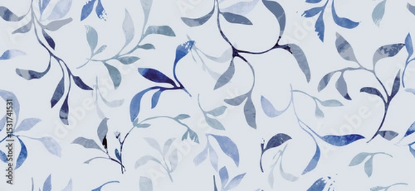 Obraz blue floral background