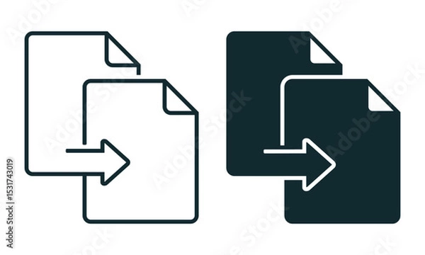 Fototapeta Convert file icon. Illustration vector