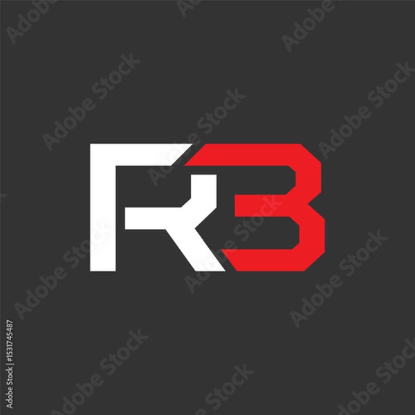 Obraz letter R3 concept logo design vector template
