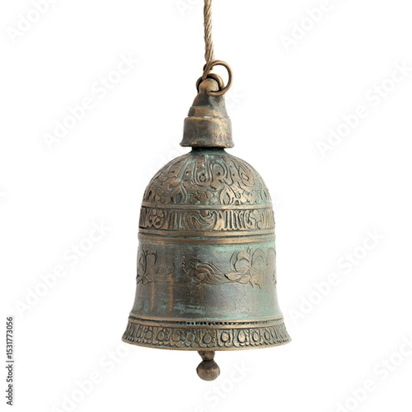 Fototapeta Ornate Vintage Bell with Intricate Patterns and Unique Design