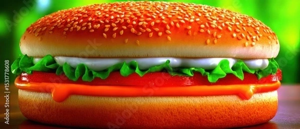 Obraz Close-up of a burger