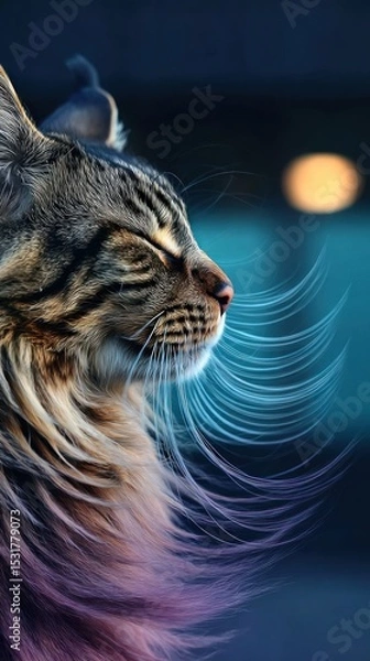 Obraz Close-up of a cat's profile