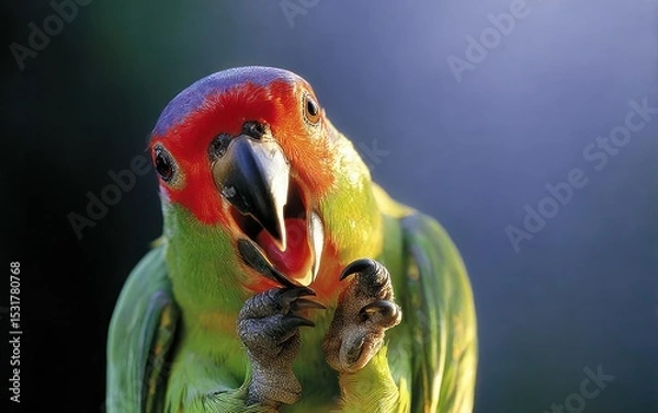 Obraz Close-up of a colorful parrot