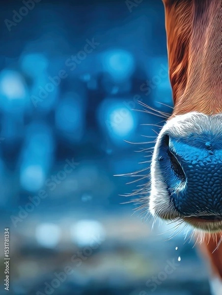Obraz Close-up of a cow's wet nose
