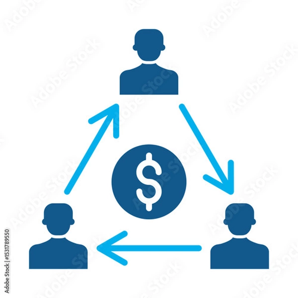 Fototapeta Audiene insights icon for financial strategy