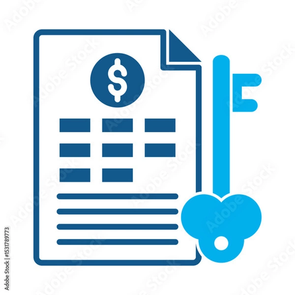 Fototapeta Keywording icon for financial strategy