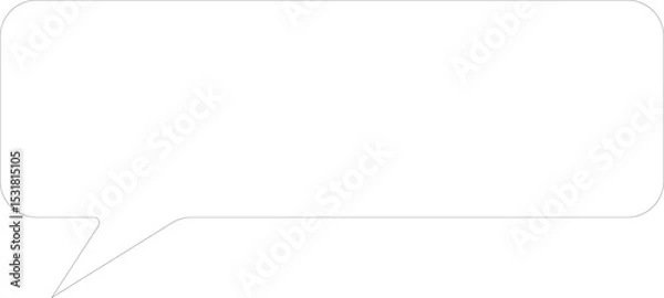 Obraz white speech bubble