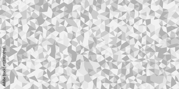 Fototapeta Vector geometric seamless white, gray cube square low polygon texture wallpaper. abstract surface creative diamond pattern corporate. white and gray polygon Mosaic triangle overlap texture background.