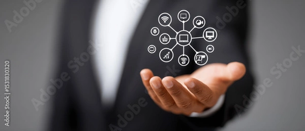 Fototapeta Comprehensive Guide to Digital Networking and Connectivity Solutions