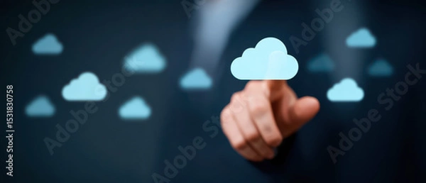 Fototapeta Comprehensive Cloud Computing Solutions for Modern Businesses