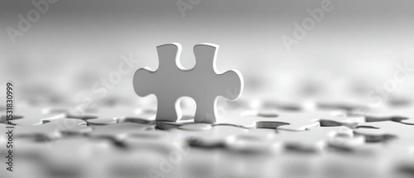 Fototapeta Understanding Puzzle Pieces and Their Symbolic Significance