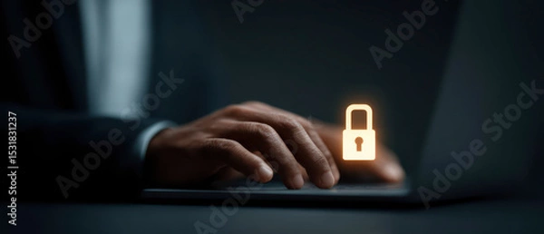 Fototapeta Cybersecurity and Data Protection Essential Strategies for Safe Digital Practices