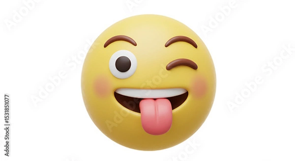 Obraz Playful 3D Emoji Illustration