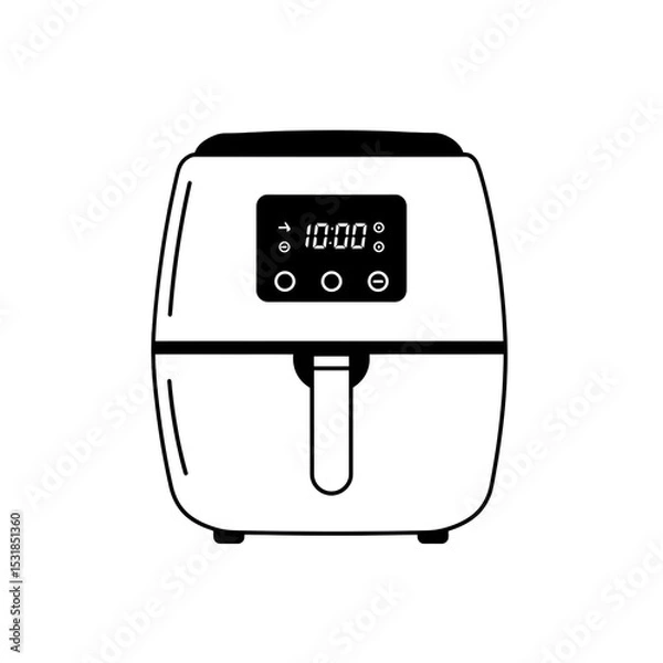 Obraz Air Fryer Icon Illustration