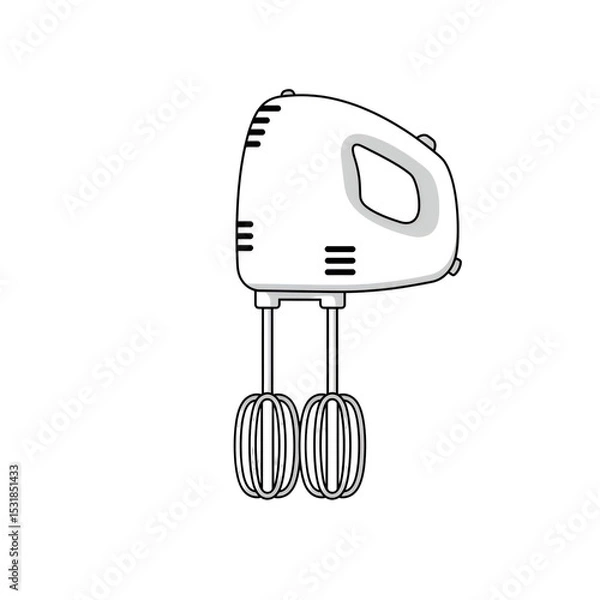 Obraz Hand Mixer Illustration