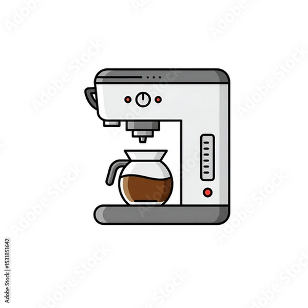 Obraz Coffee Maker Illustration