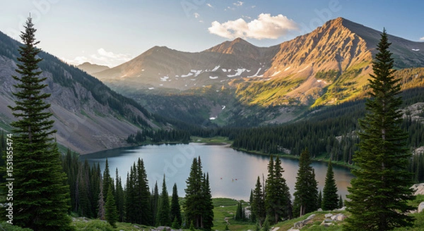 Fototapeta Colorado Day Serenity – Summer Reflections at Maroon Bells
