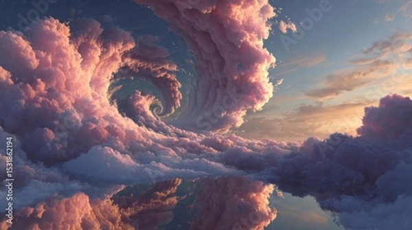 Obraz A futuristic concept art of Storm Cloud