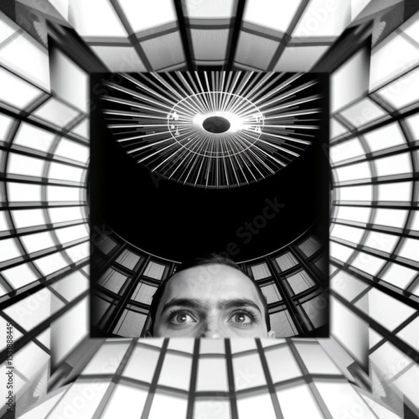 Fototapeta Surreal Architecture with Curious Gaze
