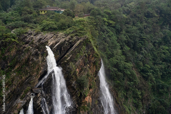 Obraz waterfall in the mountains