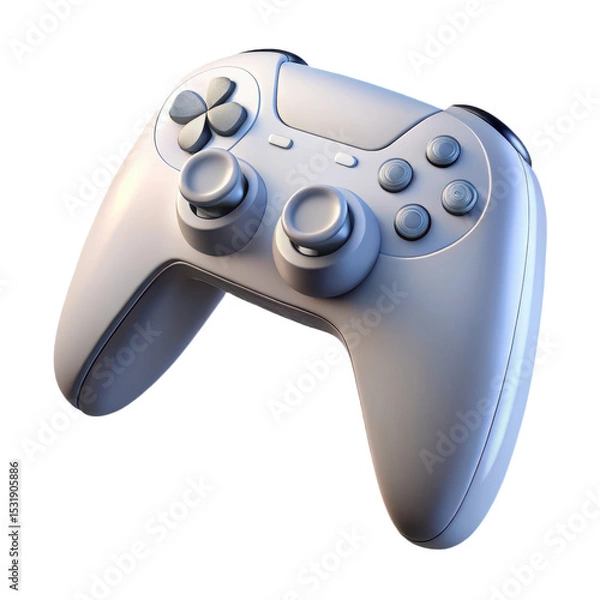 Fototapeta 3d Gamepad controller device illustration on transparent background