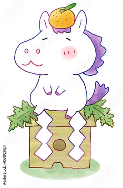 Obraz 馬　お供え餅