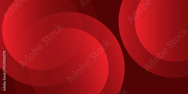Fototapeta Modern red abstract background. Dynamic shapes composition simple abstract design