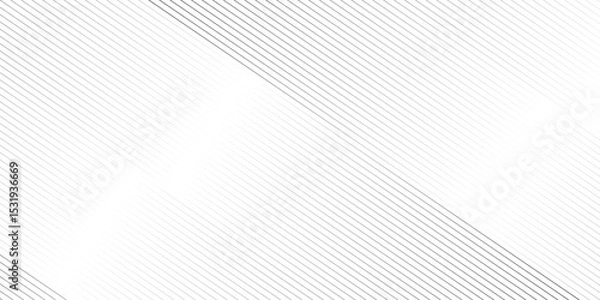 Obraz Abstract Diagonal stripe oblique, slanting lines gradient minimal art modern geometric vector pattern background. black and white ribbed striped diagonal line pattern as gradient fabric texture.	