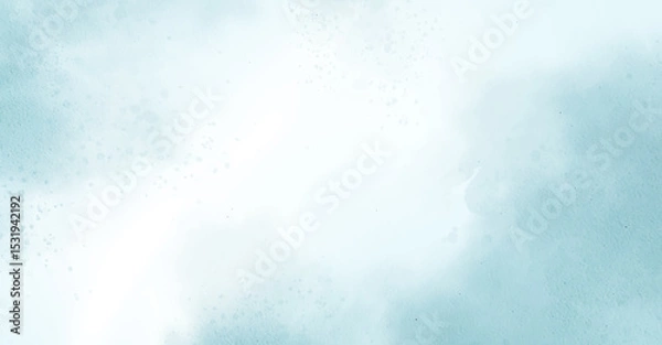 Fototapeta Abstract watercolor art background template. blue and white watercolor backdrop empty space for text, banner, presentation or product display graphic design