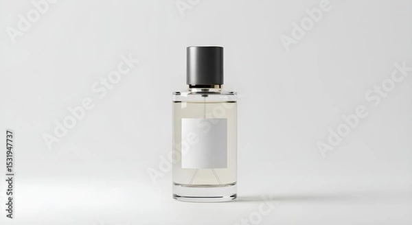 Fototapeta white background perfume mockup