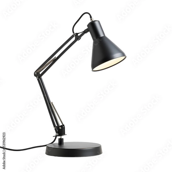 Fototapeta Adjustable desk lamp isolated on white background