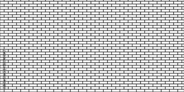 Fototapeta White brick wall background. White or dark gray pattern grainy concrete wall stone texture background. Wall brick cement concrete texture.	

