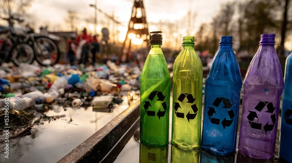 Obraz Circular economy concept. Energy consumption and CO2 emissions are increasing. Sharing,reusing,repairing,renovating and recycling existing materials and products as much possible.	