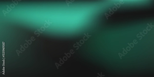Fototapeta Modern background Soft green light on dark background simple