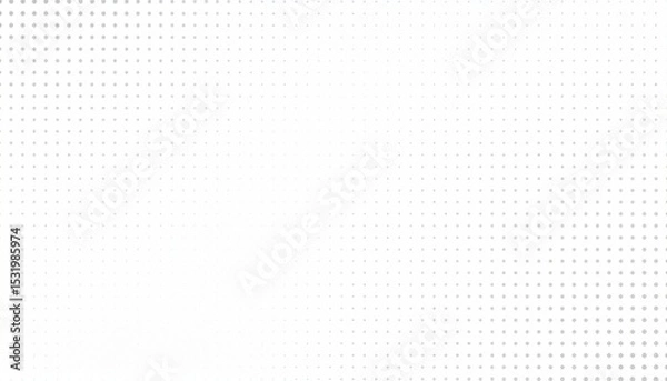 Fototapeta グレーグラデーションのドット背景・シンプルで上品なモノクロデザイン