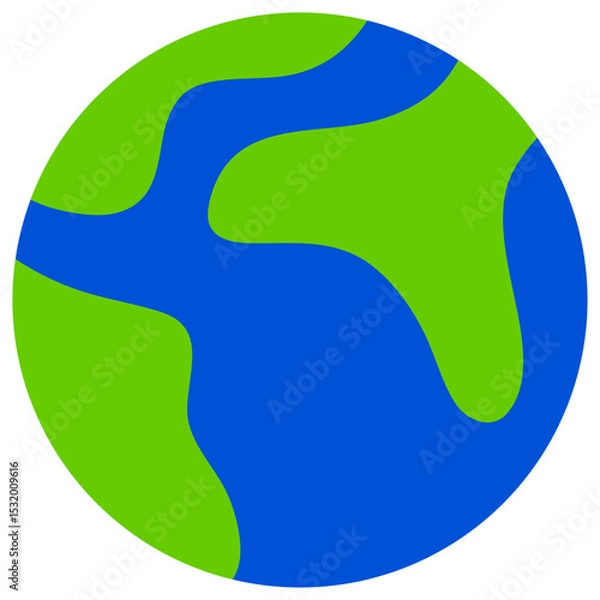 Obraz earth flat icon