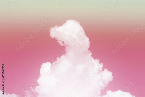 Fototapeta Sky and clouds in pastel tones.
