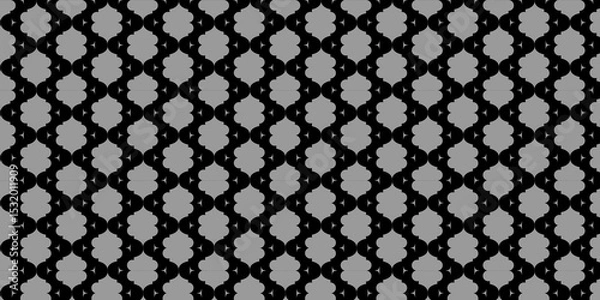 Fototapeta Seamless pattern with geometric shape. Black and White Geometric Pattern Background .
