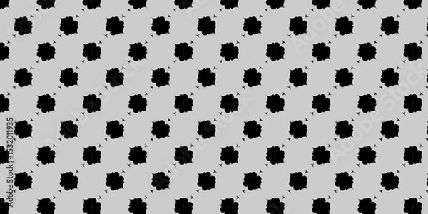 Fototapeta Seamless pattern with geometric shape. Black and White Geometric Pattern Background .