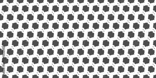 Fototapeta Seamless pattern with geometric shape. Black and White Geometric Pattern Background .