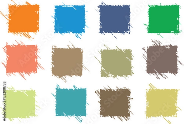 Fototapeta Colorful Seamless pattern with hand drawn scribble smears. Easy to reuse in poster, banner, flyer, sticker designing. EPS 10.